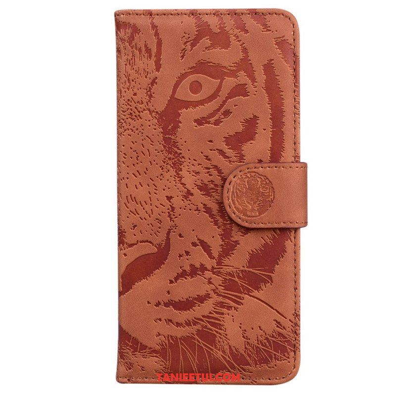 Etui Folio do Samsung Galaxy M53 5G Nadruk Tygrysa