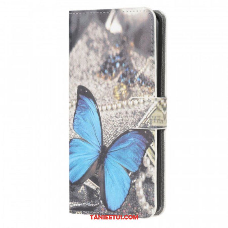 Etui Folio do Samsung Galaxy M53 5G Niebieski Motyl