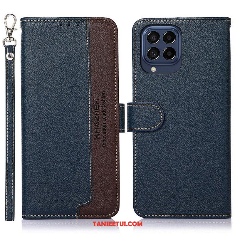 Etui Folio do Samsung Galaxy M53 5G Rfid Khazneh W Stylu Liczi