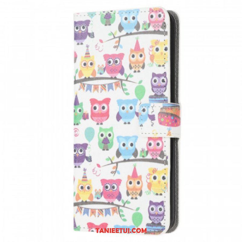 Etui Folio do Samsung Galaxy M53 5G Zespół Sów