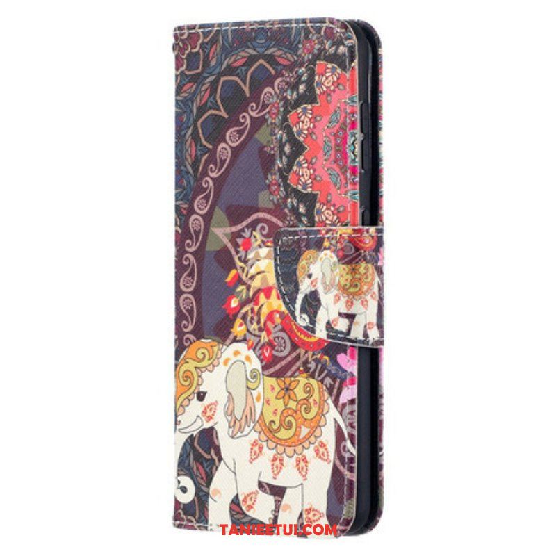 Etui Folio do Samsung Galaxy S21 5G Mandala Etnicznych Słoni