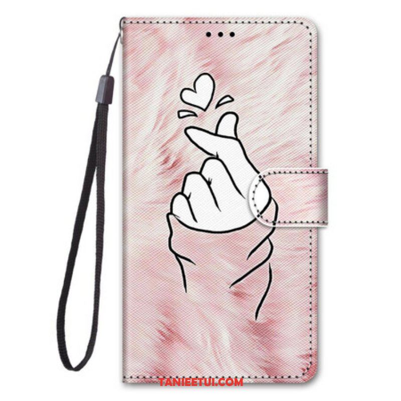 Etui Folio do Samsung Galaxy S21 5G Serce Palca