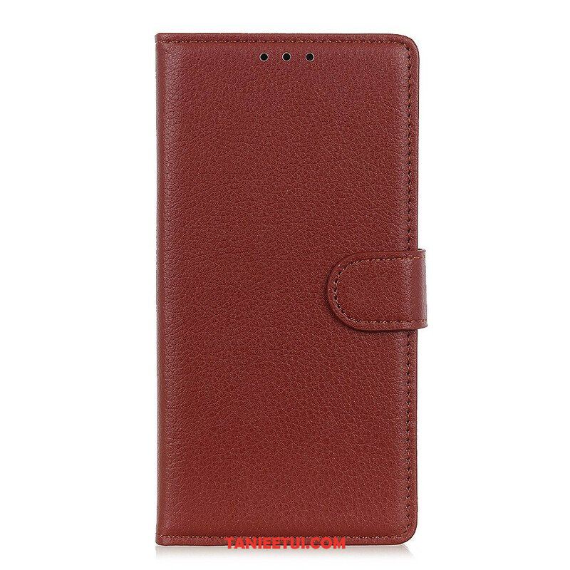 Etui Folio do Samsung Galaxy S21 5G Tradycyjna Sztuczna Skóra Liczi