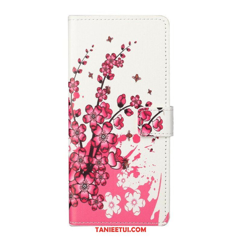 Etui Folio do Samsung Galaxy S21 5G Tropikalne Kwiaty