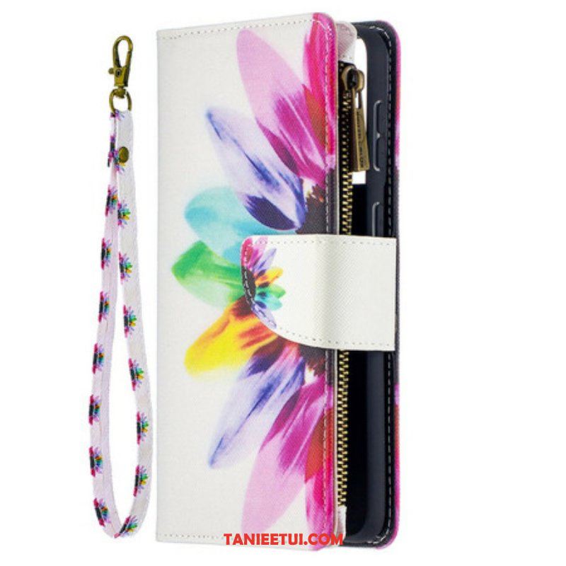 Etui Folio do Samsung Galaxy S21 Plus 5G Akwarela Kwiat Zapinana Etui