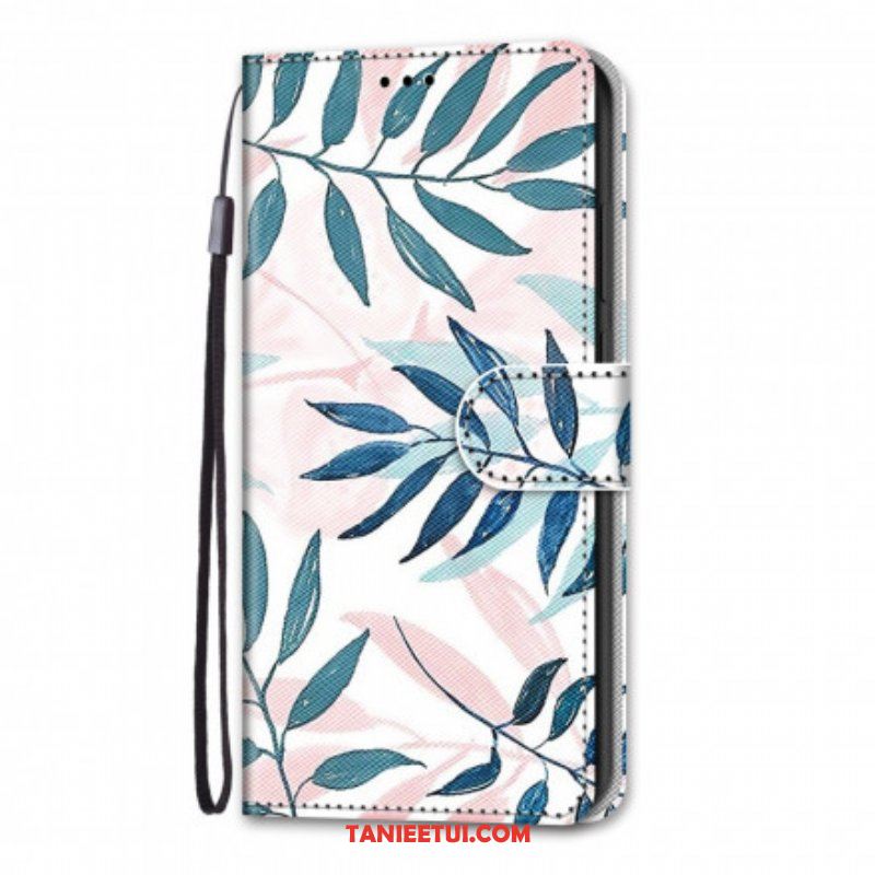 Etui Folio do Samsung Galaxy S21 Ultra 5G Liście W Kolorze