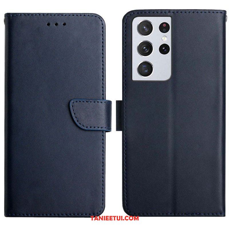 Etui Folio do Samsung Galaxy S21 Ultra 5G Prawdziwa Skóra Nappa