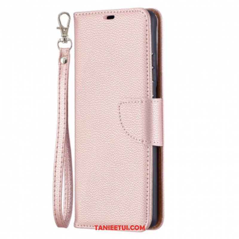 Etui Folio do Samsung Galaxy S21 Ultra 5G Skórzany Futerał Liczi Rabat Ukośne