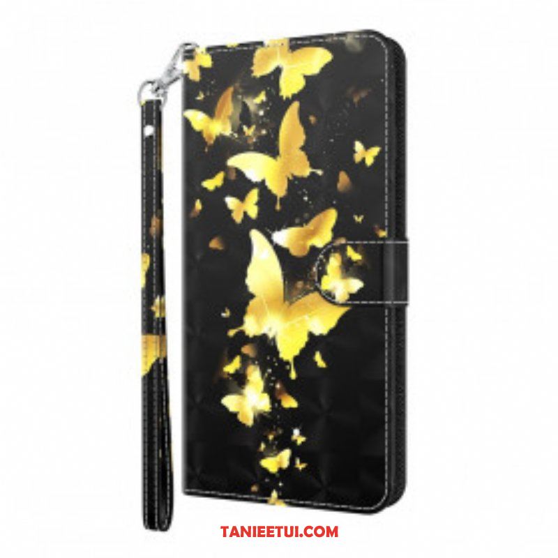 Etui Folio do Samsung Galaxy S21 Ultra 5G Żółte Motyle