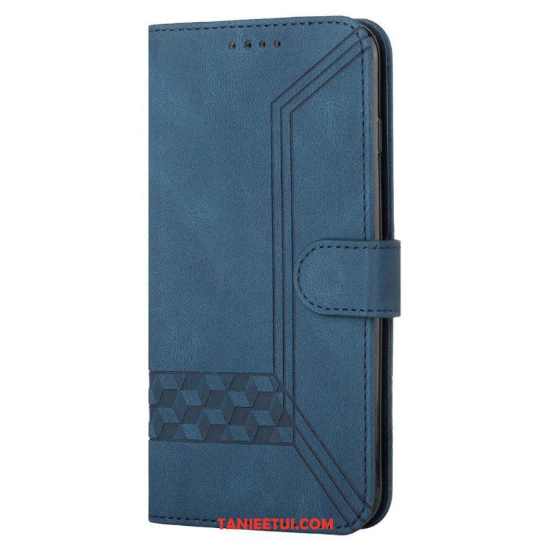 Etui Folio do Samsung Galaxy S22 5G Diamentowe Linie I Tekstura