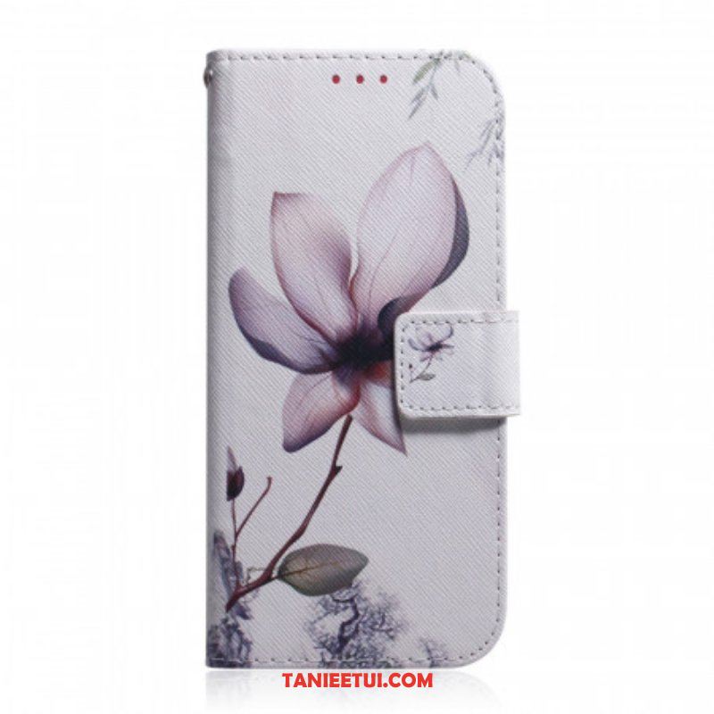 Etui Folio do Samsung Galaxy S22 5G Kwiat Zgaszony Róż