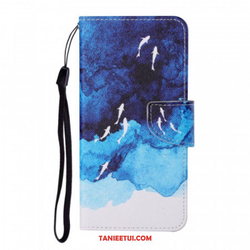 Etui Folio do Samsung Galaxy S22 Ultra 5G Morze Ze Stringami