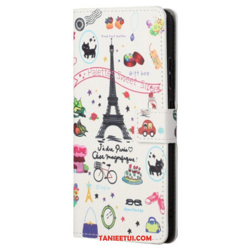 Etui Folio do Samsung Galaxy S23 5G Kocham Paryż