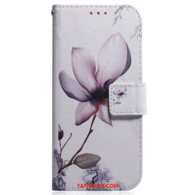 Etui Folio do Samsung Galaxy S23 5G Różowy Kwiat