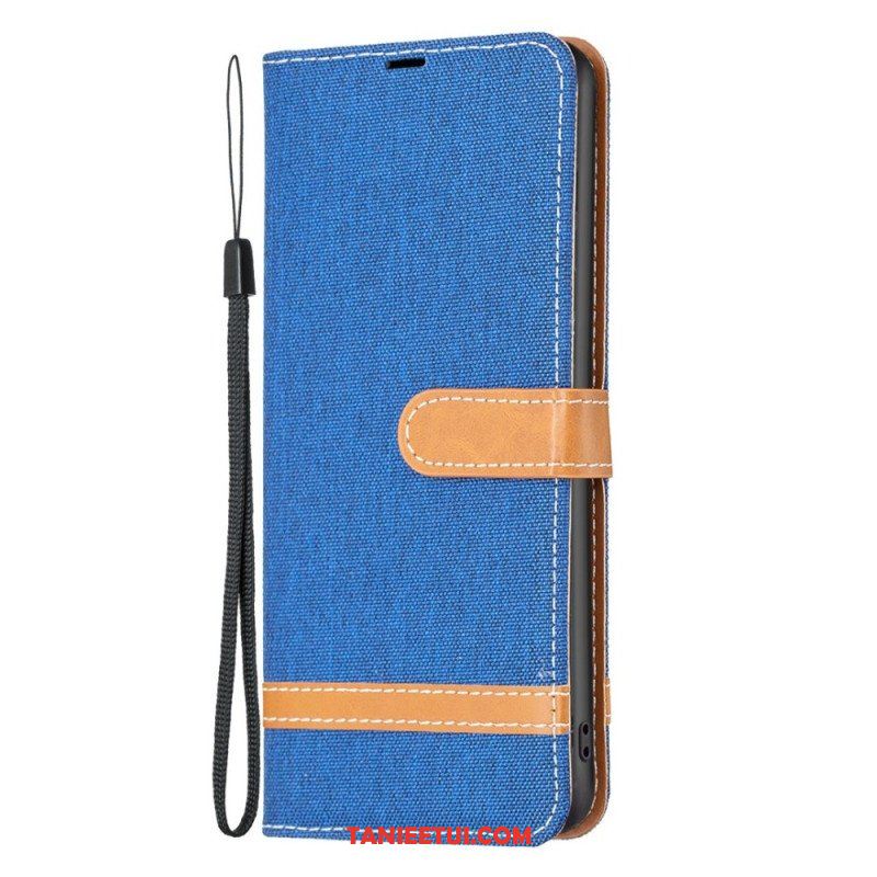 Etui Folio do Samsung Galaxy S23 Plus 5G Płótno I Smycz