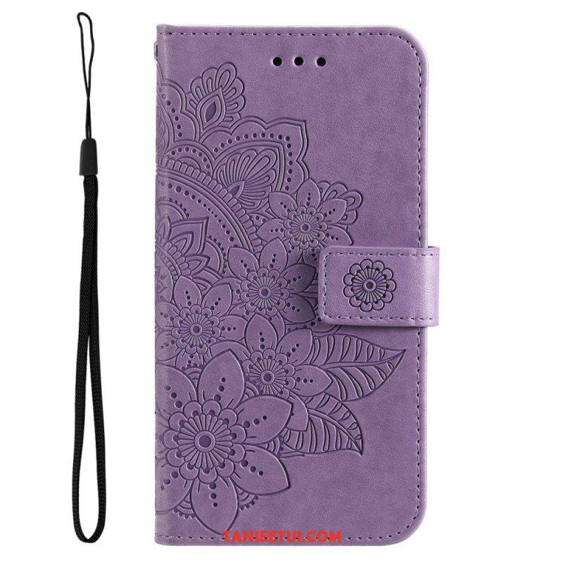 Etui Folio do Samsung Galaxy S23 Plus 5G z Łańcuch Paskowata Mandala