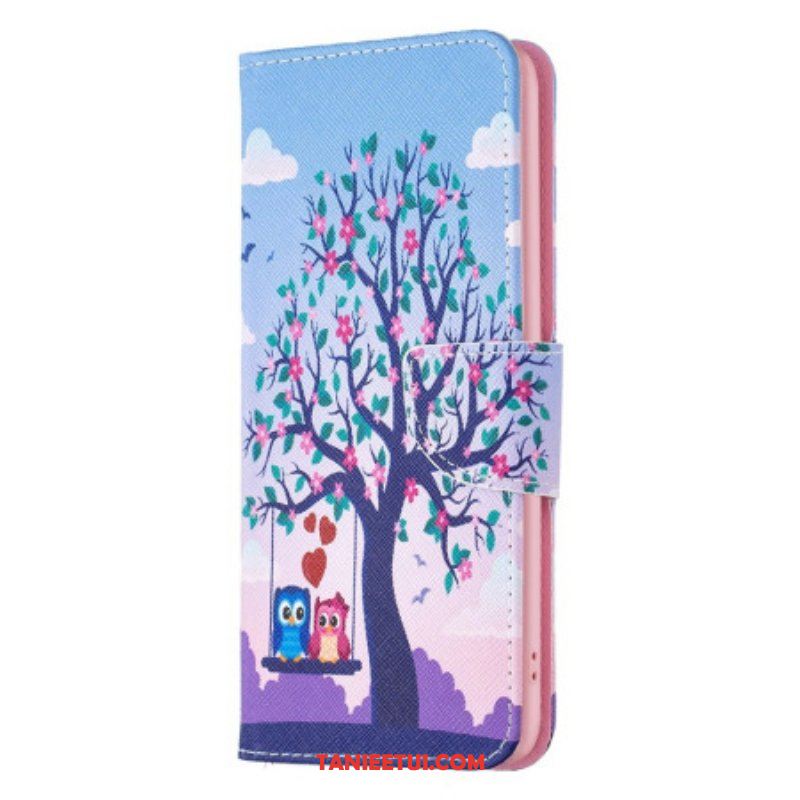 Etui Folio do Samsung Galaxy S23 Ultra 5G Sowy Na Huśtawce