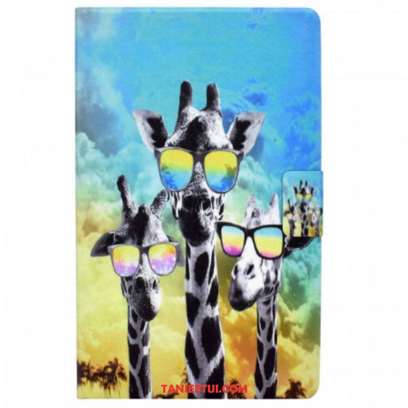 Etui Folio do Samsung Galaxy Tab A8 (2021) Funky Żyrafy