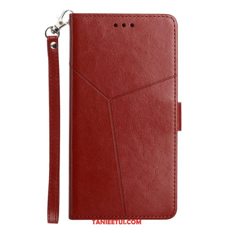 Etui Folio do Sony Xperia 1 IV z Łańcuch Wzór W Paski Y