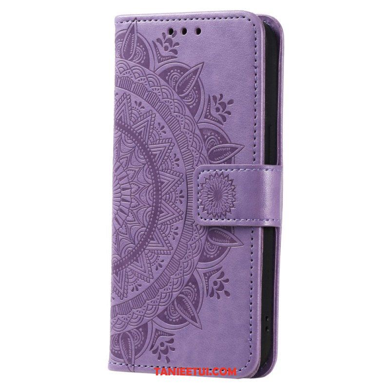 Etui Folio do Sony Xperia 5 IV z Łańcuch Mandala Słoneczna Na Ramiączkach