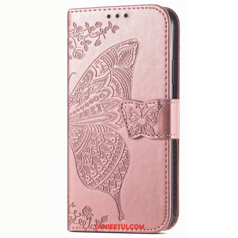 Etui Folio do Vivo Y16 Barokowy Motyl