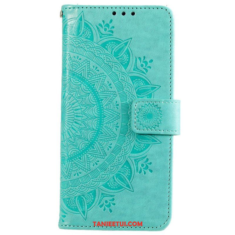 Etui Folio do Xiaomi 12 Pro z Łańcuch Mandala Słoneczna Na Ramiączkach