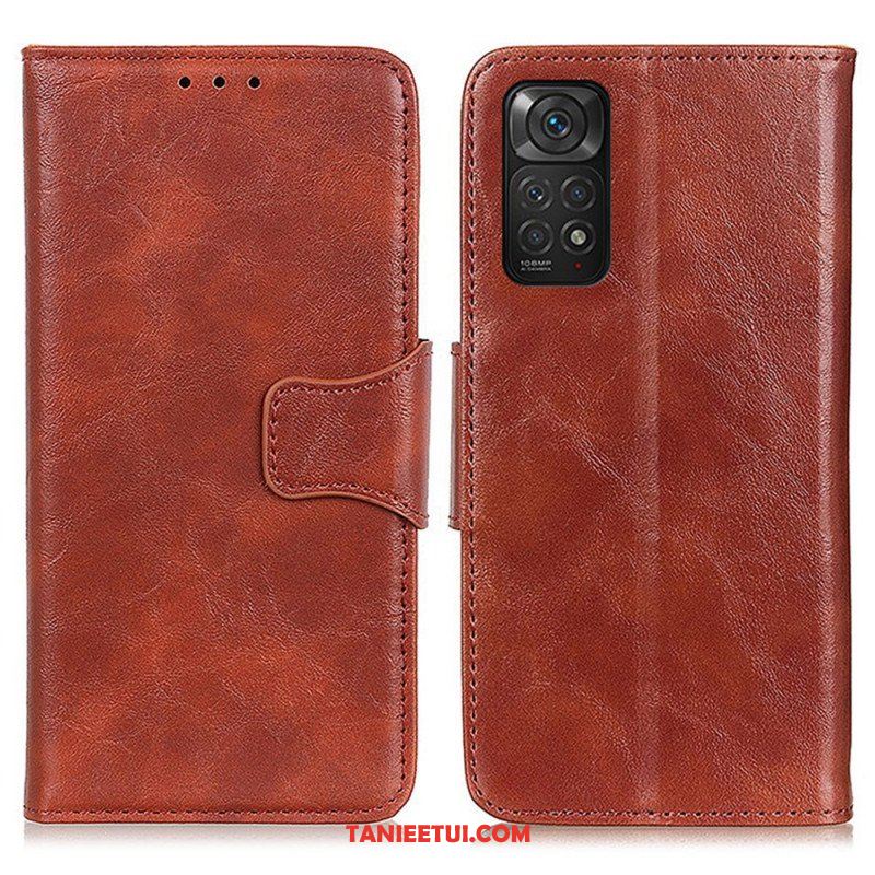 Etui Folio do Xiaomi Redmi Note 11 / 11S Skórzany Futerał Klapa Magnetyczna Tekstury