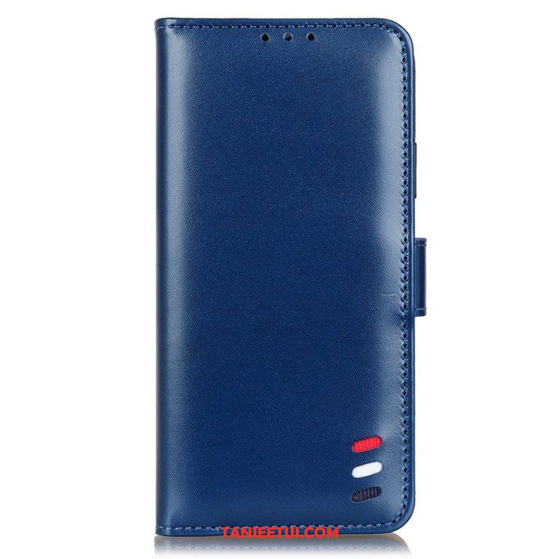 Etui Folio do Xiaomi Redmi Note 11 Pro Plus 5G Trójkolorowy Efekt Skóry