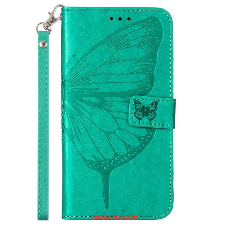 Etui Folio do Xiaomi Redmi Note 12 5G Kwiatowy Motyl