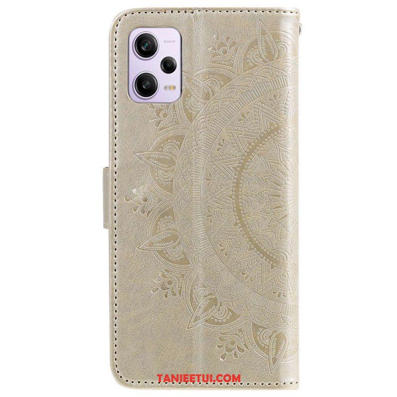 Etui Folio do Xiaomi Redmi Note 12 Pro Mandala Sun Ze Smyczą