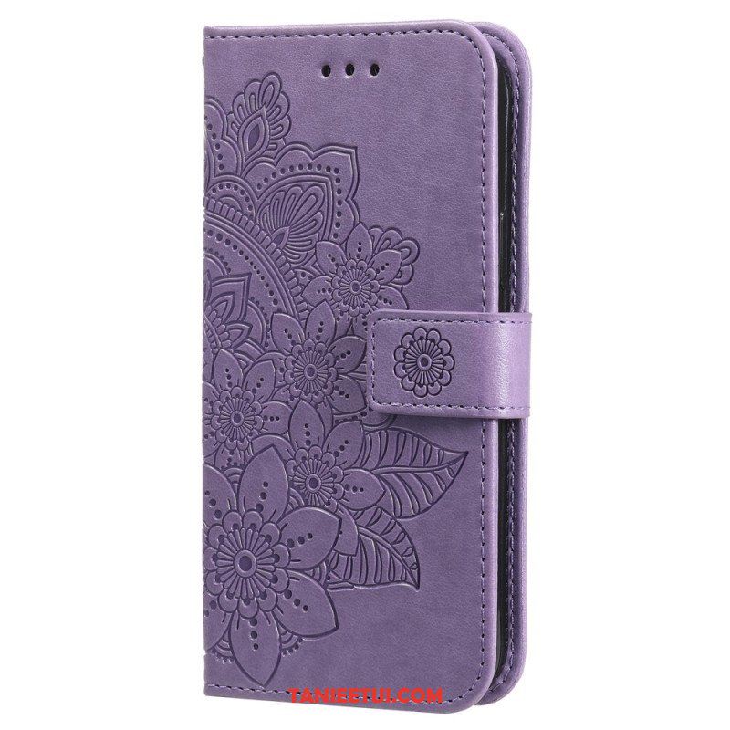 Etui Folio do Xiaomi Redmi Note 12 Pro Plus z Łańcuch Mandala Kwiatowa Na Pasku