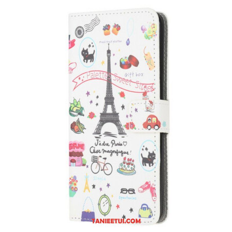 Etui Folio do iPhone 13 Mini Kocham Paryż