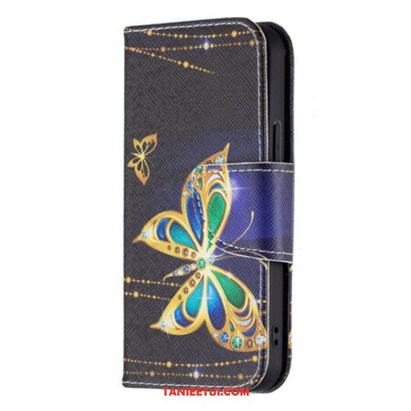 Etui Folio do iPhone 13 Mini Magiczny Motyl