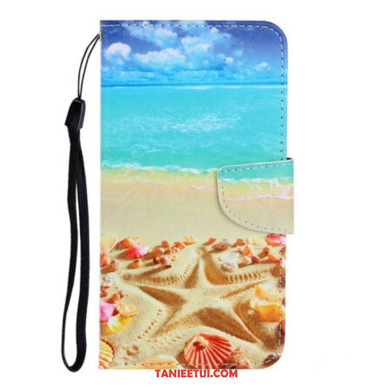 Etui Folio do iPhone 13 Pro z Łańcuch Plaża Smyczkowa