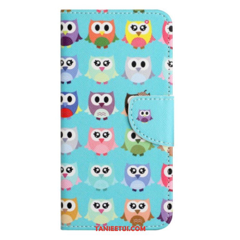 Etui Folio do iPhone 14 Plus Plemię Sów