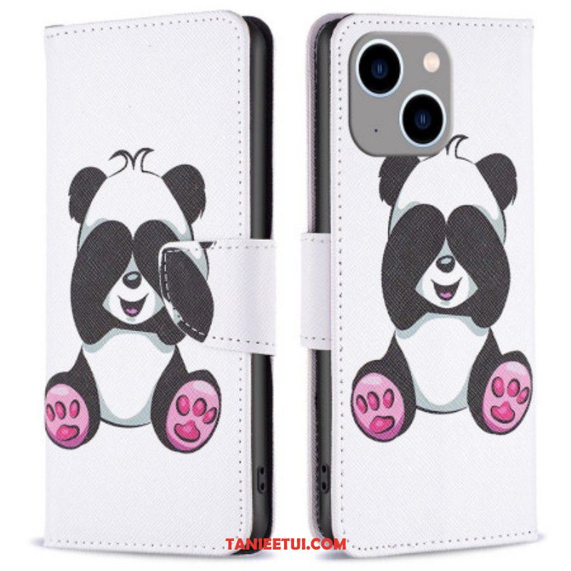 Etui Folio do iPhone 14 Plus Zabawa Pandami