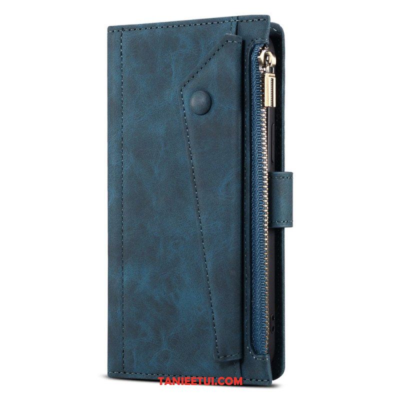 Etui Folio do iPhone 14 Z Etui Na Zamek Błyskawiczny