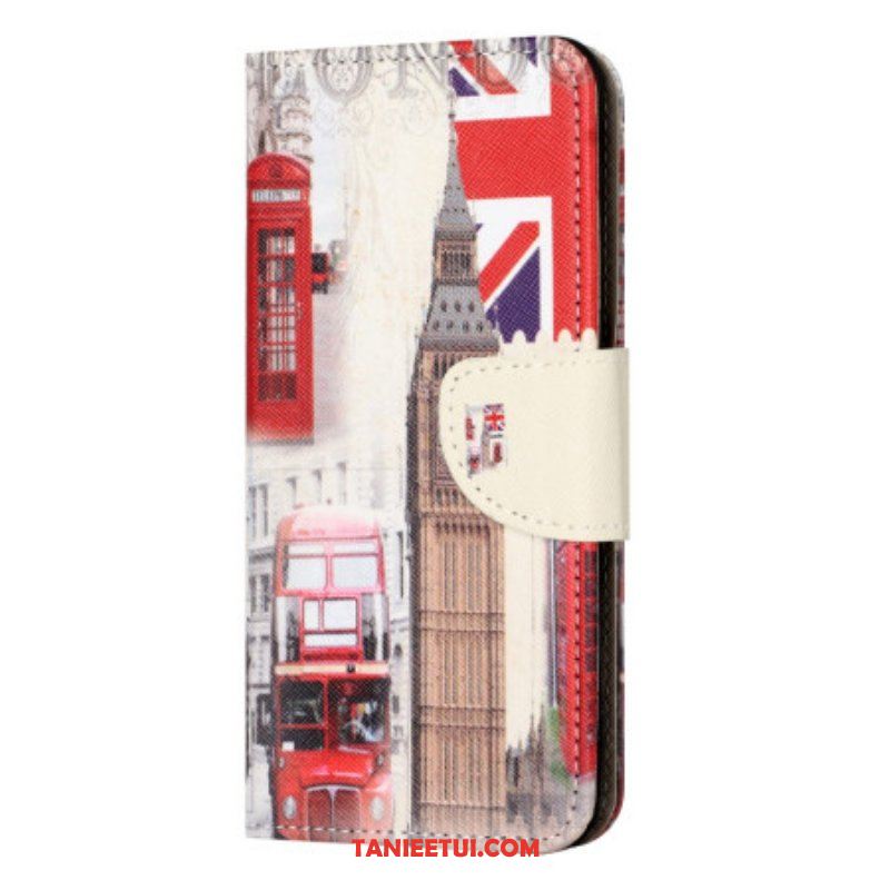Etui Folio do iPhone 15 Plus Życie W Londynie