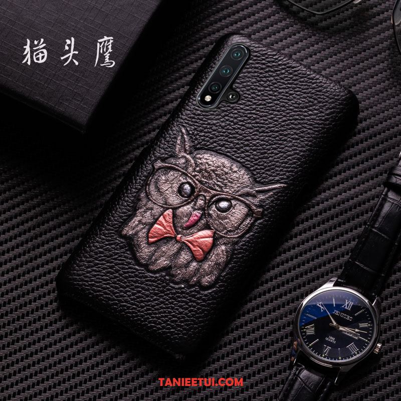 Etui Honor 20 Anti-fall Chiński Styl Proste, Obudowa Honor 20 Prawdziwa Skóra Ochraniacz Modna Marka