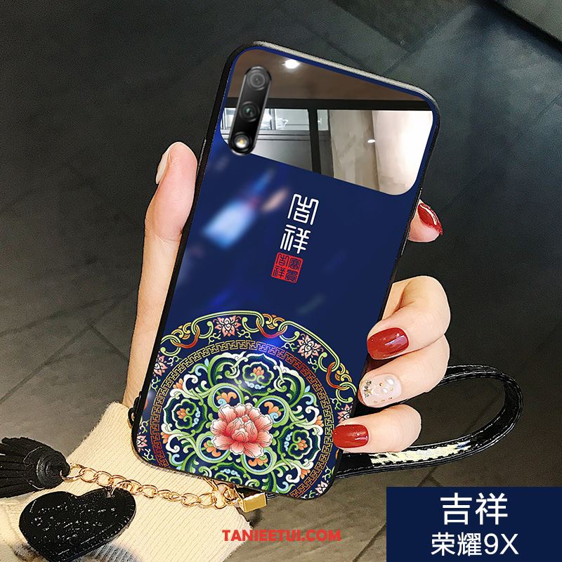 Etui Honor 9x Ochraniacz Anti-fall Niebieski, Obudowa Honor 9x Szkło Telefon Komórkowy