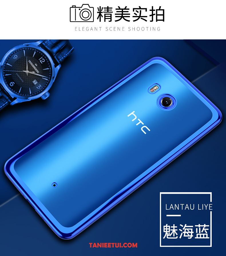 Etui Htc U11 Miękki Niebieski Silikonowe, Futerał Htc U11 Przezroczysty Anti-fall All Inclusive