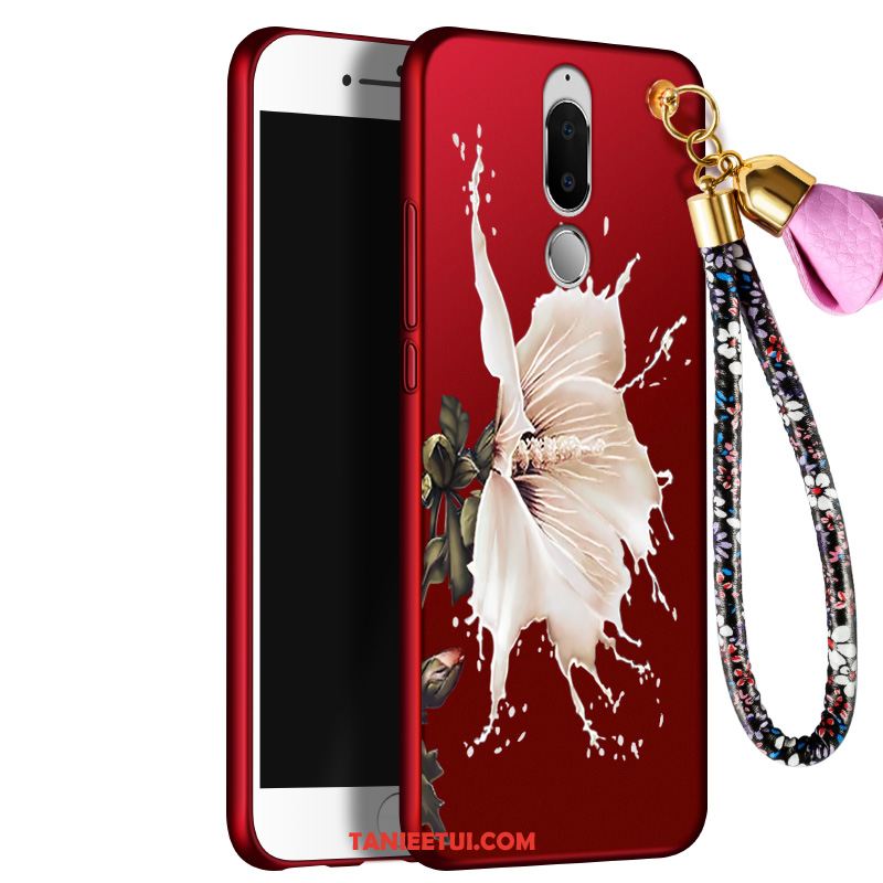 Etui Huawei Mate 10 Lite Filmy Miękki Ring, Obudowa Huawei Mate 10 Lite Szkło Hartowane Czerwony Telefon Komórkowy