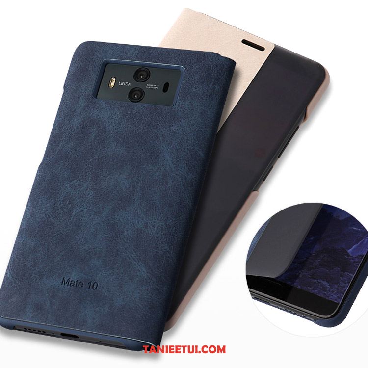 Etui Huawei Mate 10 Niebieski Skórzany Futerał Telefon Komórkowy, Obudowa Huawei Mate 10 Anti-fall Klapa Ochraniacz