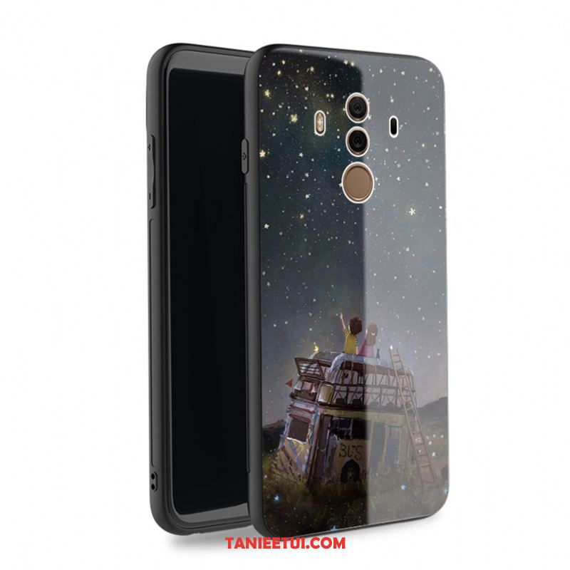 Etui Huawei Mate 10 Pro Szkło Czarny Ochraniacz, Futerał Huawei Mate 10 Pro Telefon Komórkowy Trudno