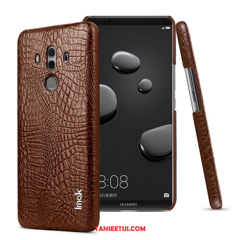 Etui Huawei Mate 10 Pro Telefon Komórkowy Ochraniacz Akcesoria, Futerał Huawei Mate 10 Pro Ciemno Anti-fall Sztuczna Skóra Braun