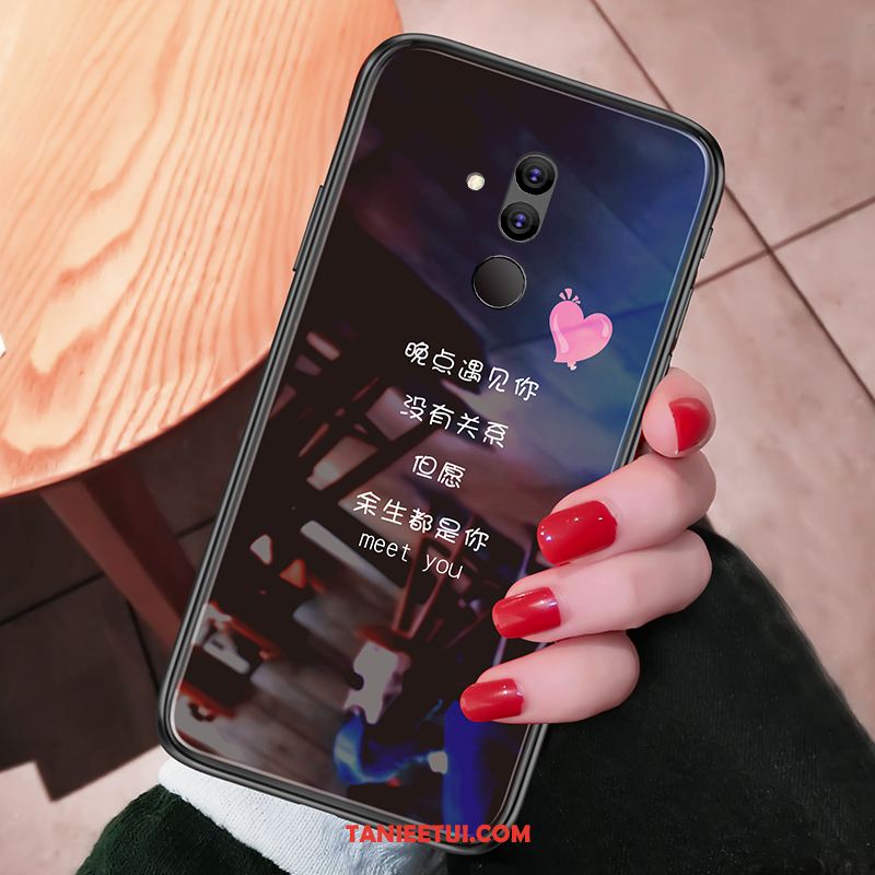 Etui Huawei Mate 20 Lite Zakochani Osobowość Czarny, Futerał Huawei Mate 20 Lite Telefon Komórkowy Tendencja Kreatywne