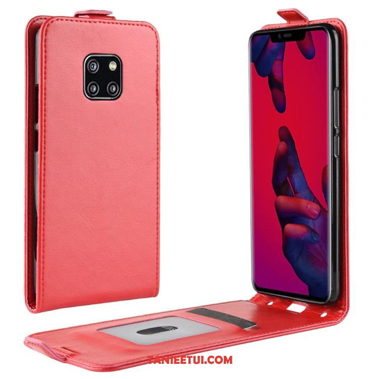 Etui Huawei Mate 20 Pro Ochraniacz Skórzany Futerał Czerwony, Obudowa Huawei Mate 20 Pro Telefon Komórkowy