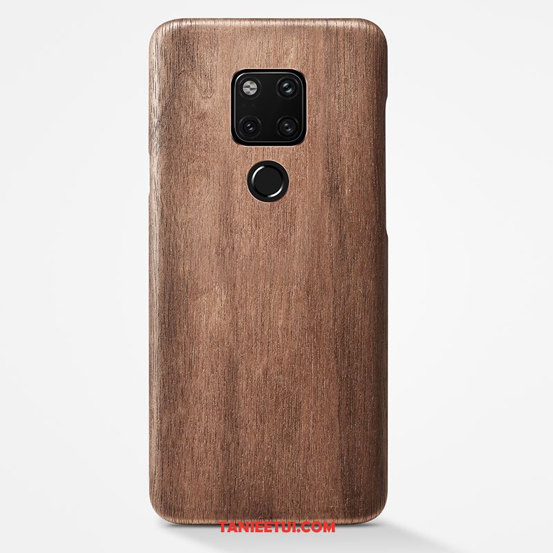 Etui Huawei Mate 20 X Cienkie Drewniany All Inclusive, Obudowa Huawei Mate 20 X Proste Osobowość Ochraniacz Braun