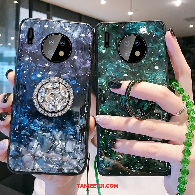 Etui Huawei Mate 30 Anti-fall Klamra Szkło Hartowane, Obudowa Huawei Mate 30 Tendencja Ring Długie