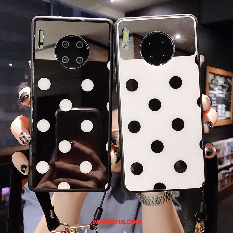 Etui Huawei Mate 30 Czerwony Proste Punkt Fali, Futerał Huawei Mate 30 Wiszące Ozdoby Moda Tendencja